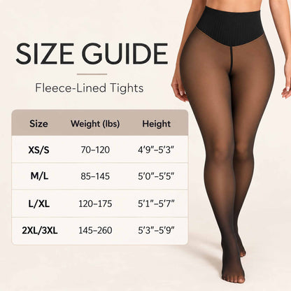 High-Waisted Sheer-Effect Tights – Lightweight & Stretchy