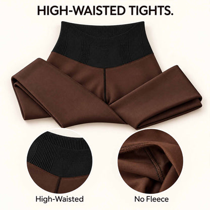 High-Waisted Sheer-Effect Tights – Lightweight & Stretchy