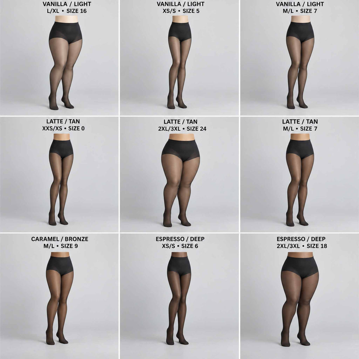 High-Waisted Sheer-Effect Tights – Lightweight & Stretchy