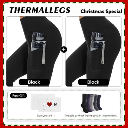 🔥 MustPride® Pocket Thermal Fleece Lined Leggings